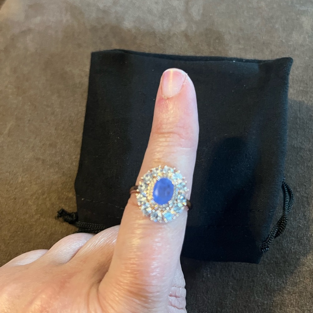 Elegant Blue Gemstone Ring